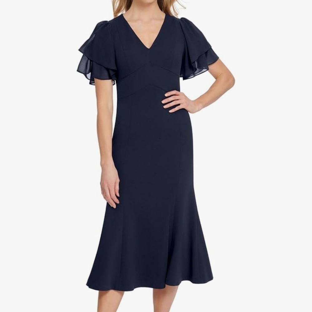 DKNY Midnight Blue Midi Dress